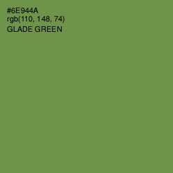 #6E944A - Glade Green Color Image