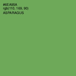 #6EA95A - Asparagus Color Image