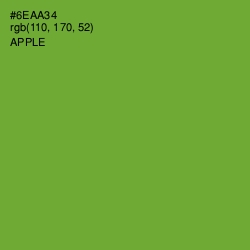 #6EAA34 - Apple Color Image