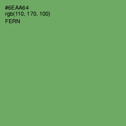 #6EAA64 - Fern Color Image