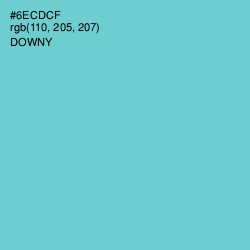 #6ECDCF - Downy Color Image