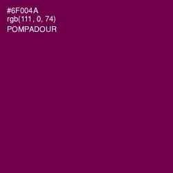 #6F004A - Pompadour Color Image