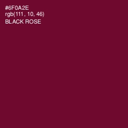 #6F0A2E - Black Rose Color Image