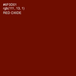 #6F0D01 - Red Oxide Color Image