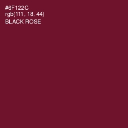 #6F122C - Black Rose Color Image