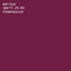 #6F1D42 - Pompadour Color Image