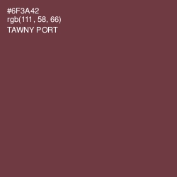 #6F3A42 - Tawny Port Color Image