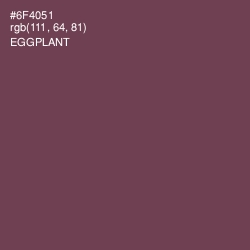 #6F4051 - Eggplant Color Image