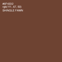 #6F4332 - Shingle Fawn Color Image