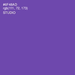 #6F48AD - Studio Color Image