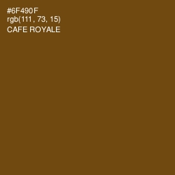 #6F490F - Cafe Royale Color Image