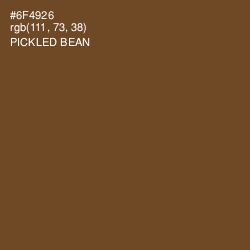 #6F4926 - Pickled Bean Color Image