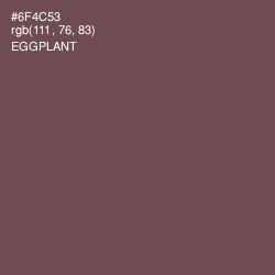 #6F4C53 - Eggplant Color Image