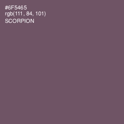 #6F5465 - Scorpion Color Image