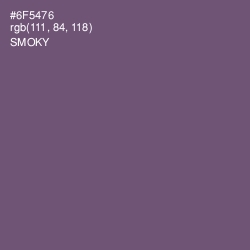 #6F5476 - Smoky Color Image