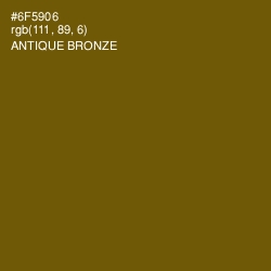 #6F5906 - Antique Bronze Color Image