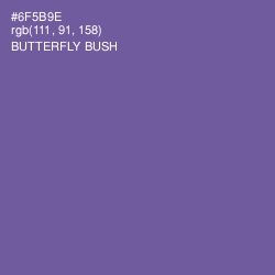 #6F5B9E - Butterfly Bush Color Image
