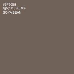 #6F6058 - Soya Bean Color Image