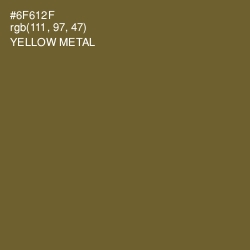 #6F612F - Yellow Metal Color Image