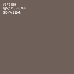 #6F6159 - Soya Bean Color Image
