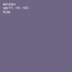 #6F6584 - Rum Color Image