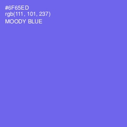 #6F65ED - Moody Blue Color Image