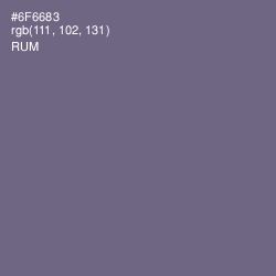 #6F6683 - Rum Color Image