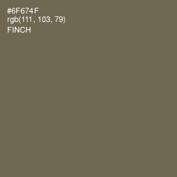 #6F674F - Finch Color Image