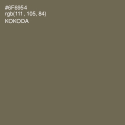 #6F6954 - Kokoda Color Image