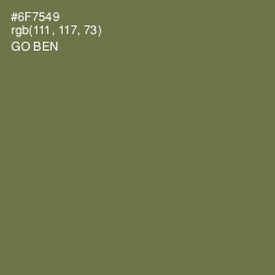 #6F7549 - Go Ben Color Image