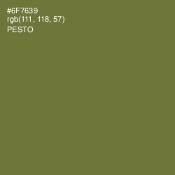 #6F7639 - Pesto Color Image