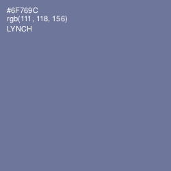 #6F769C - Lynch Color Image
