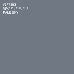 #6F7883 - Pale Sky Color Image