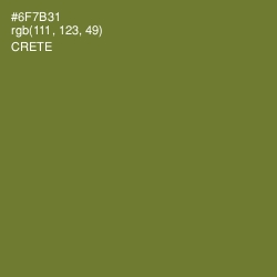 #6F7B31 - Crete Color Image