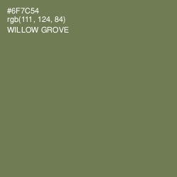 #6F7C54 - Willow Grove Color Image