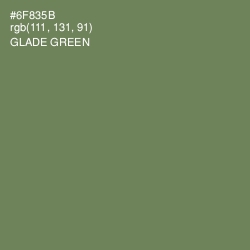 #6F835B - Glade Green Color Image