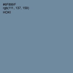 #6F899F - Hoki Color Image
