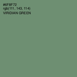 #6F8F72 - Viridian Green Color Image