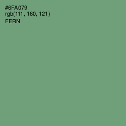 #6FA079 - Fern Color Image