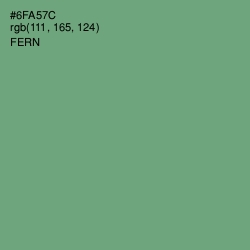 #6FA57C - Fern Color Image