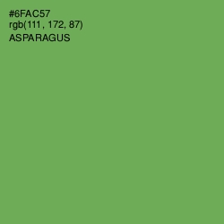 #6FAC57 - Asparagus Color Image