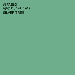 #6FAE8D - Silver Tree Color Image