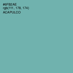 #6FB2AE - Acapulco Color Image