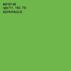 #6FB74B - Asparagus Color Image
