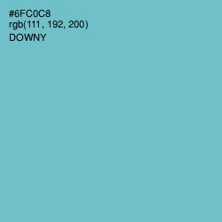 #6FC0C8 - Downy Color Image