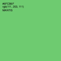 #6FCB6F - Mantis Color Image