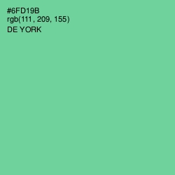 #6FD19B - De York Color Image
