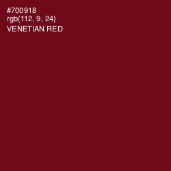 #700918 - Venetian Red Color Image