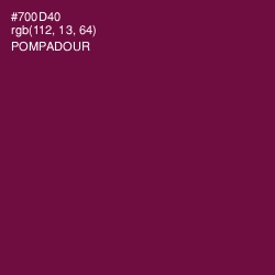 #700D40 - Pompadour Color Image
