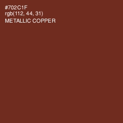 #702C1F - Metallic Copper Color Image